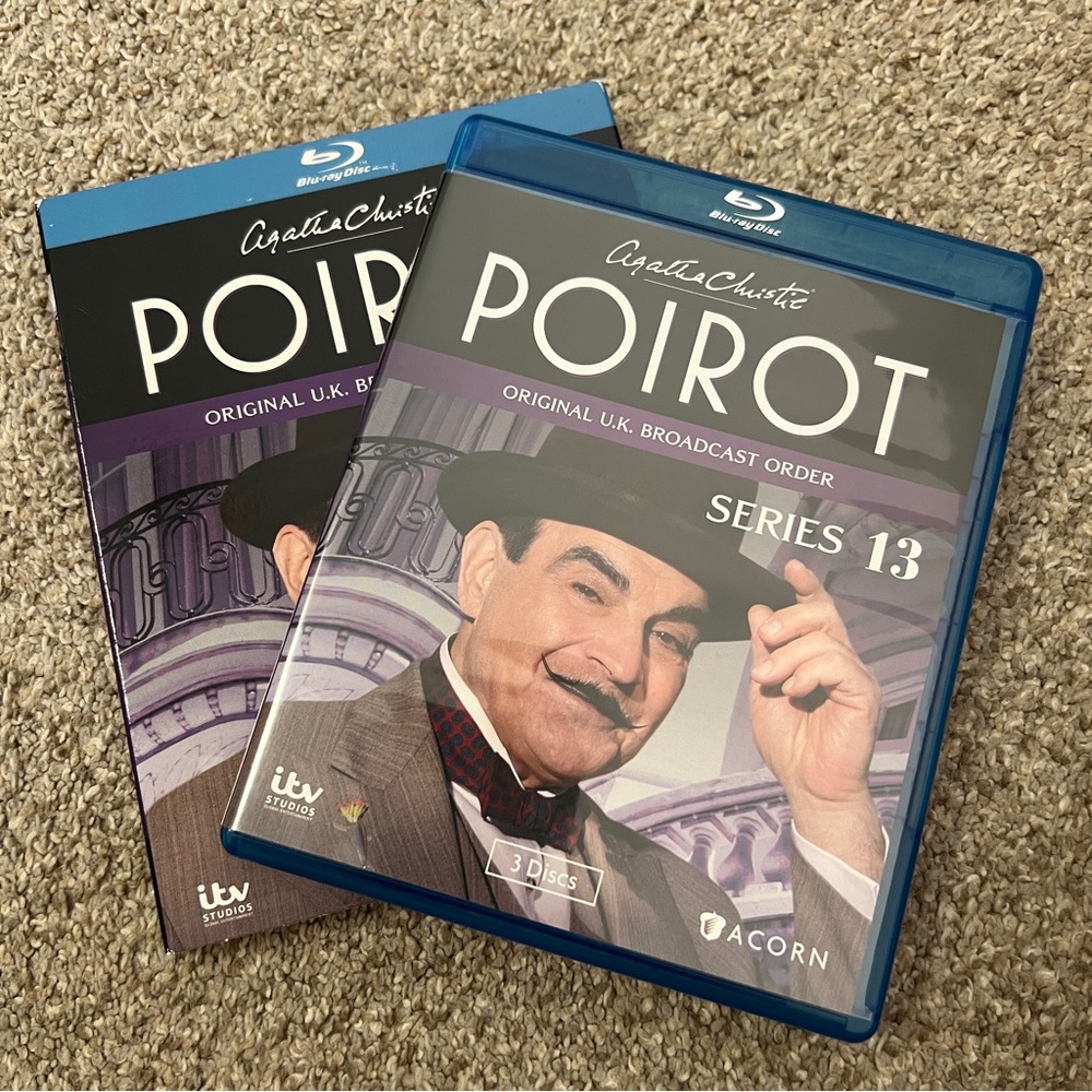 Agatha Christie Poirot Series 13 Blu-ray Set / Original UK Broadcast Order